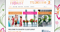 Desktop Screenshot of countryclubflorists.com