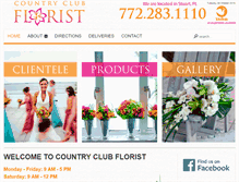 Tablet Screenshot of countryclubflorists.com